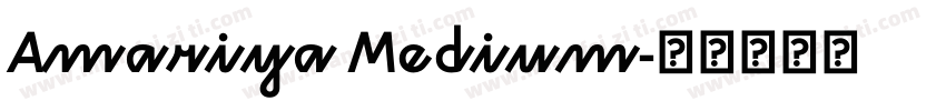 Amariya Medium字体转换